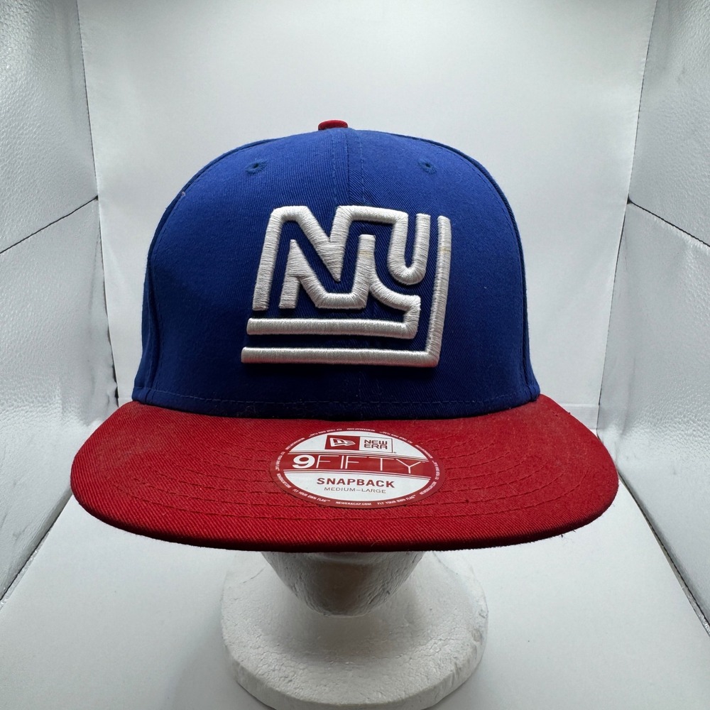 New York Giants Hat Blue Red New Era 9FIFTY Snapback NFL Cap Medium Large